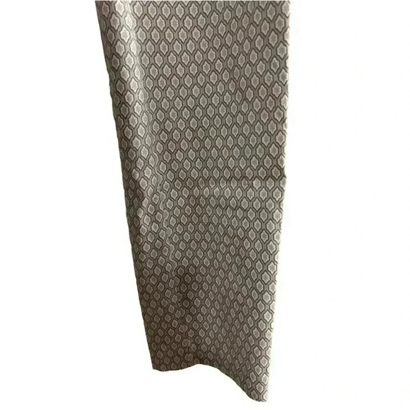 Adrienne Vittadini Stretchy Straight Pants  - Gray and White geo pattern-Size 10 - Picture 5 of 9